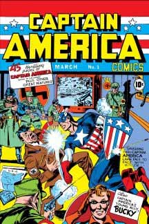 la copertina del primo numero di captain america del 1941