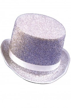 Cilindro argento altezza cm 13 