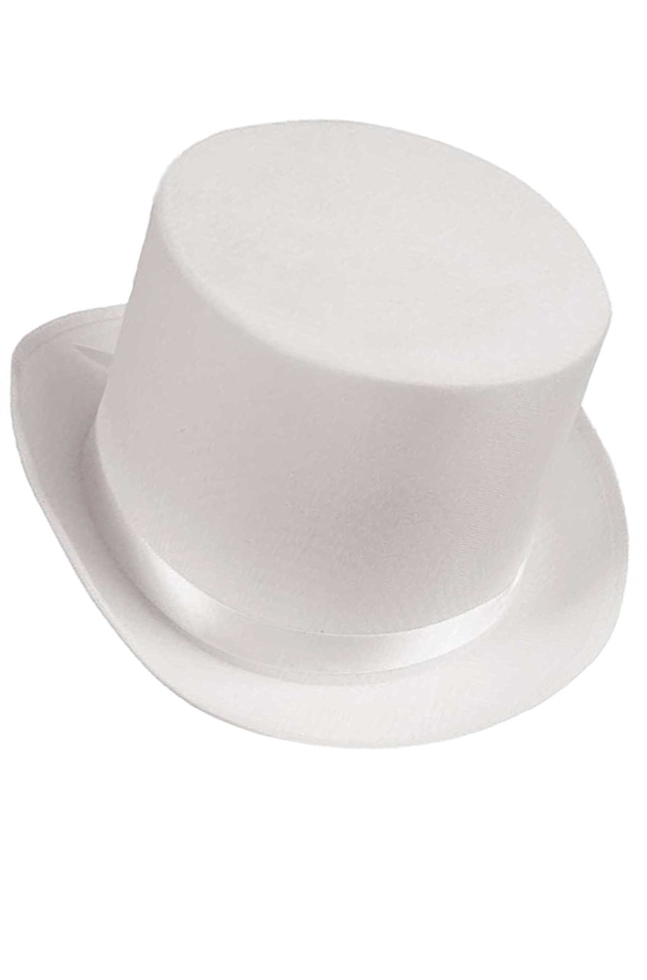 Cilindro bianco in feltro altezza 13 cm Cilindro bianco in feltro altezza 13 cm