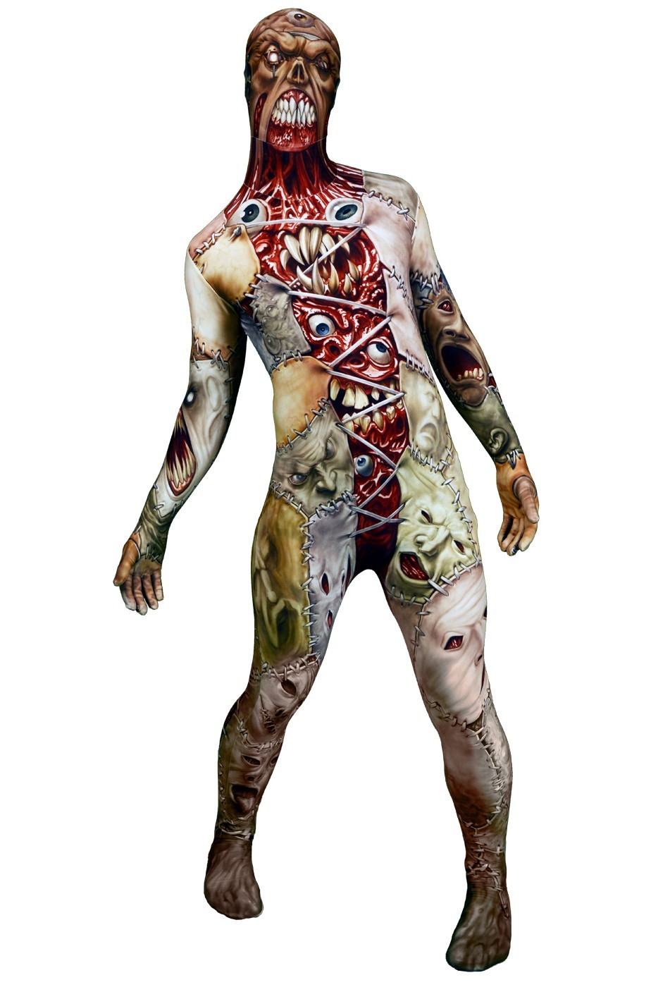 Costume Morphsuit Horror Facelift 2nd skin seconda pelle M
