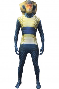 Costume da serpente cobra adulto Morphsuit originale 2nd skin