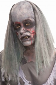 Parrucca uomo lunga zombie con pelata