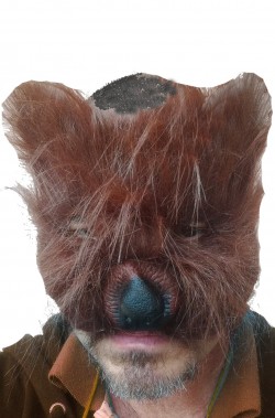 Maschera da orso carnevale adulto