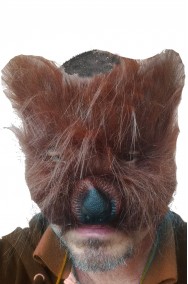 Maschera da orso carnevale adulto