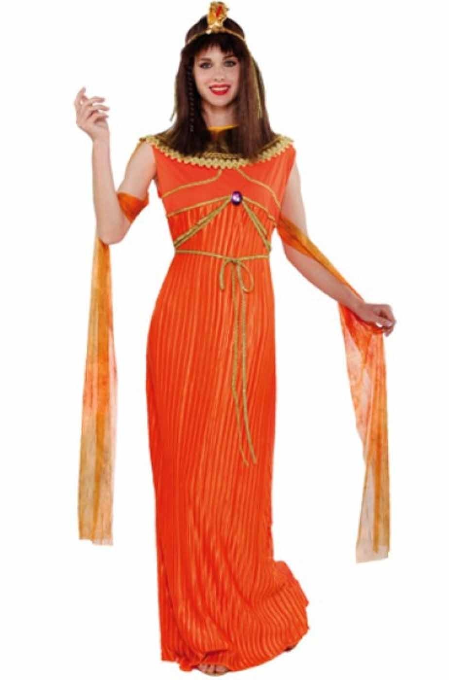 Vestito di carnevale da Cleopatra egiziana regina del nilo