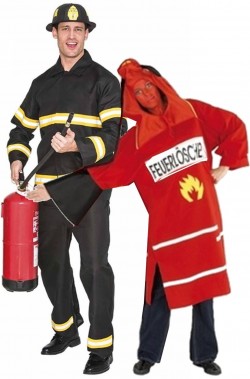 Costume da pompiere vigile del fuoco adulto