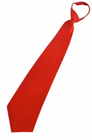 Cravatta finta con elastico rossa in satin (lame')