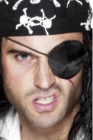Occhiello Pirata in tessuto per coprire l'occhio mancante