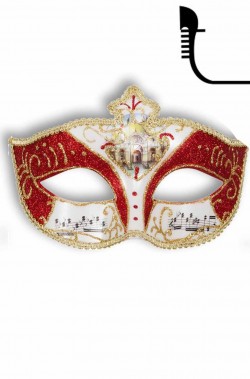 Maschera carnevale stile veneziano Mozart