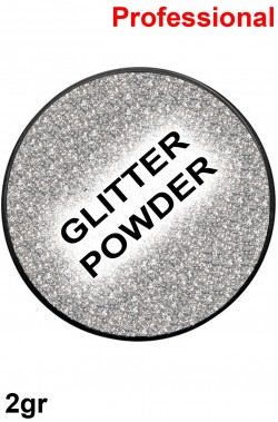 Trucco cialda effetto glitter argento 2gr