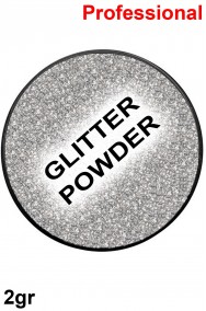 Trucco cialda effetto glitter argento 2gr