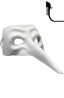 Maschera Veneziana,volto Bianco Da Dipingere,maschera Carta Pesta 