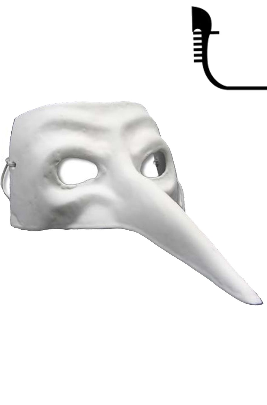 Maschera stile veneziano bianca e nera Maschera stile veneziano bianca e nera