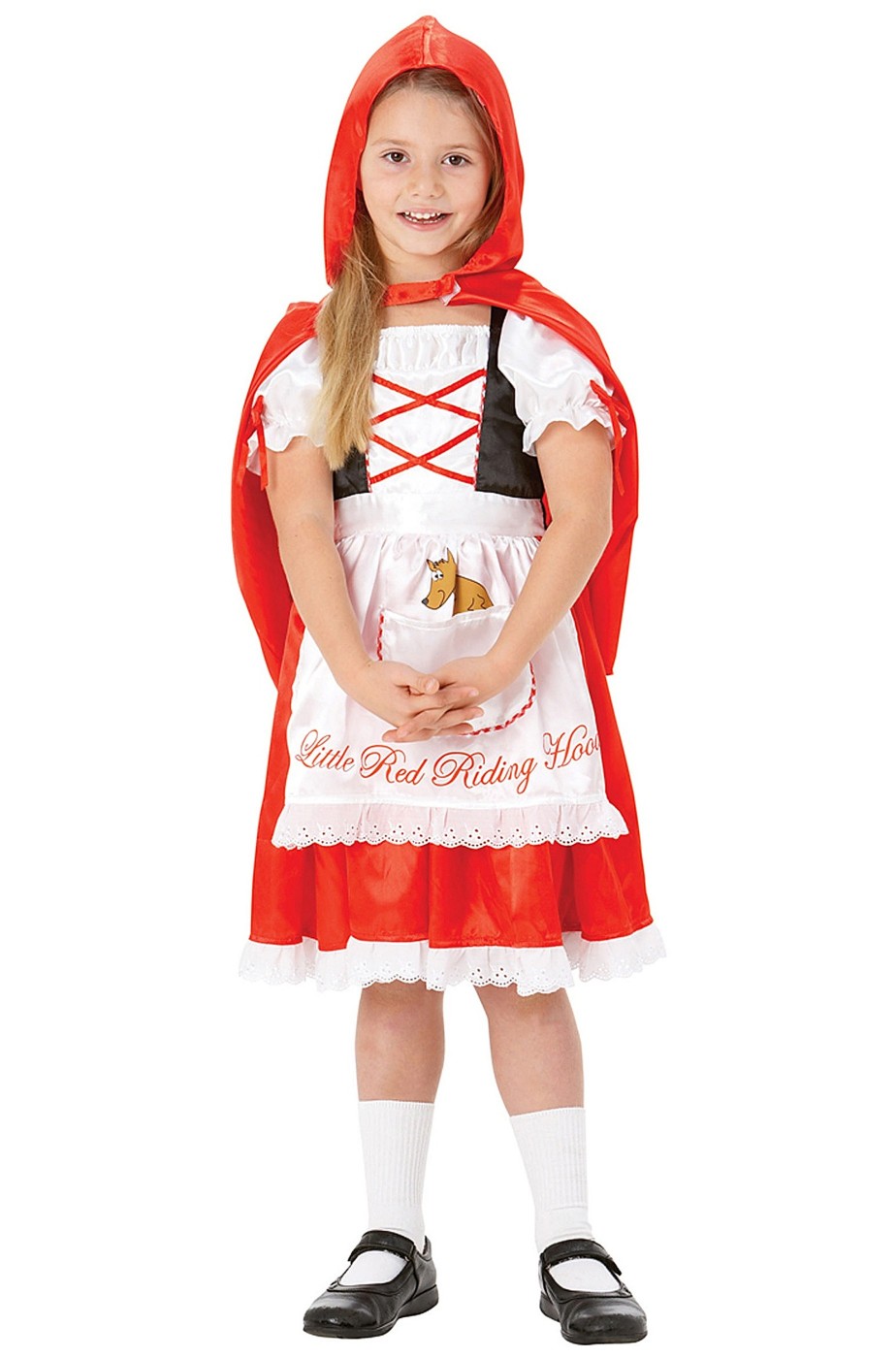 Costume vestito di carnevale Cappuccetto Rosso bambina da 4 a 6 anni