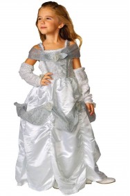 Costume carnevale Bambina Principessa bianca
