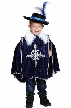 Costume Carnevale Ragazzo Bambino Aramis Moschettiere Tg 5-7 anni