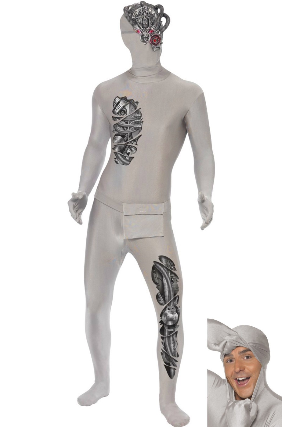 Costume uomo robot androide borg