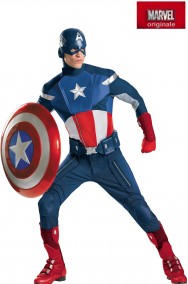 Costume Capitan America modello Elite Adulto Replica del Film The Avengers