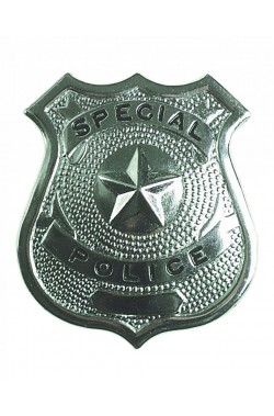 Distintivo Poliziotto in metallo con spilla