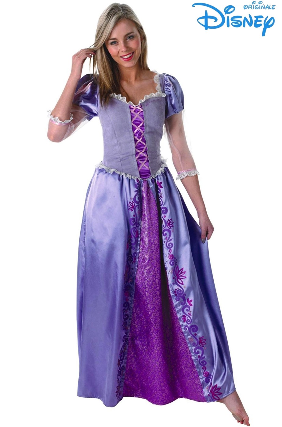 Il costume costumi originale della principessa Disney Rapunzel raperonzolo