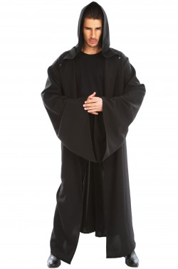 Tunica nera della morte o medievale 180cm