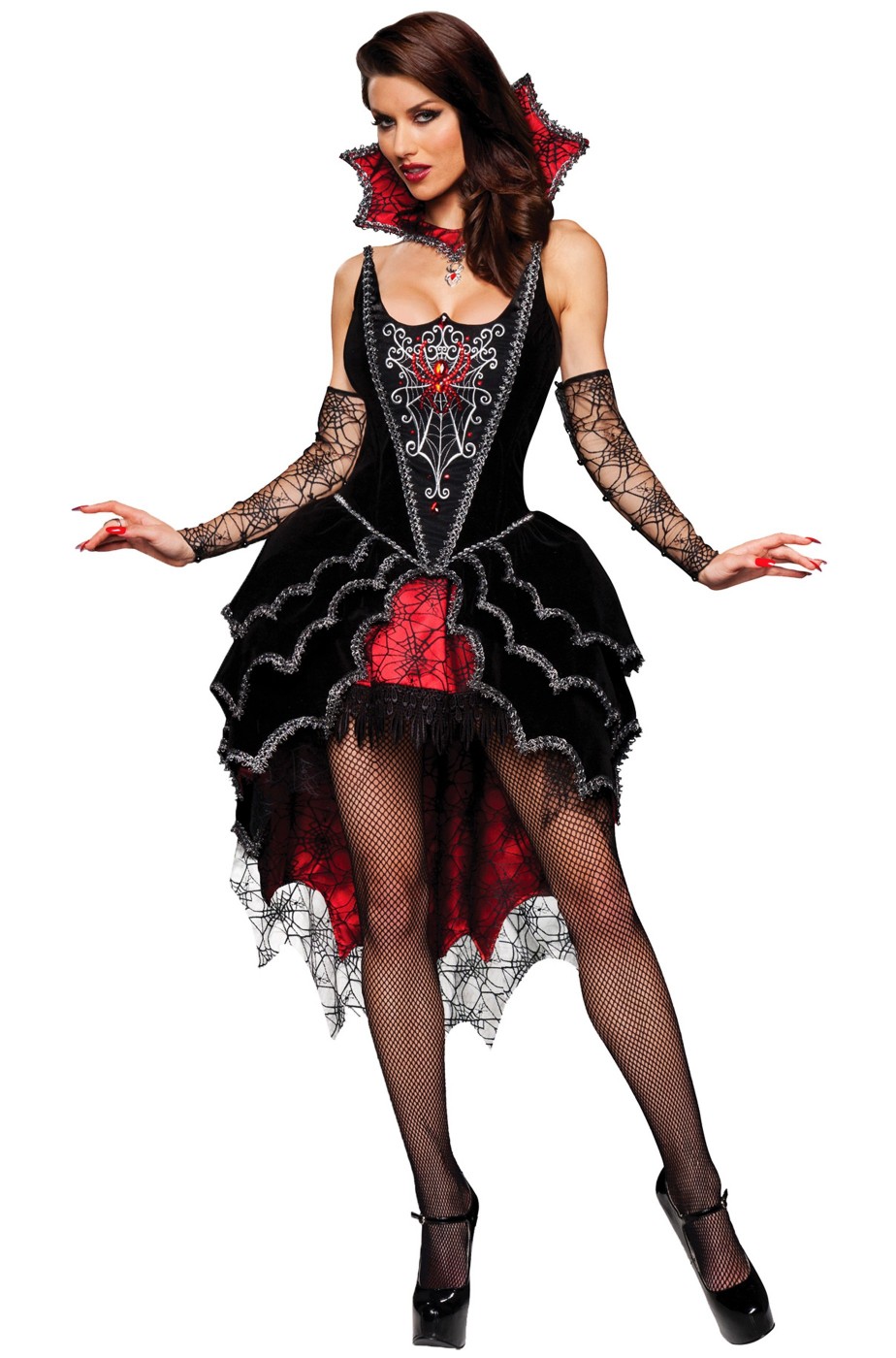 Costume da Vampira donna adulta sexy adatto anche come burlesque