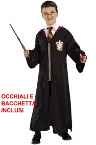 Costume Harry Potter Bambino tunica, occhiali e bacchetta