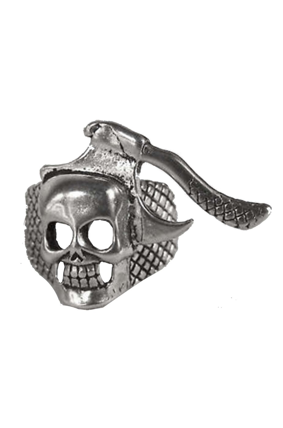 Anello Da Uomo Calvarium Skull Ring Gothic Biker Ring Moto Band Gioielli - Foto 6