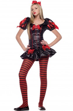 Costume Halloween donna Biancaneve horror gonna a palloncino