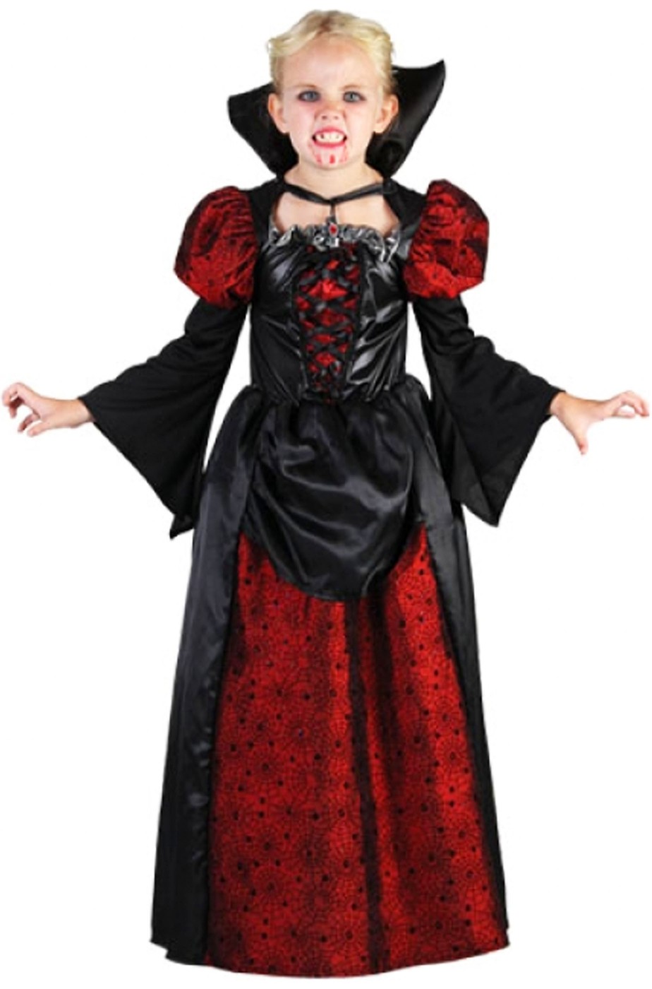 Costume bambina Vampira vittoriana Costume bambina Vampira vittoriana