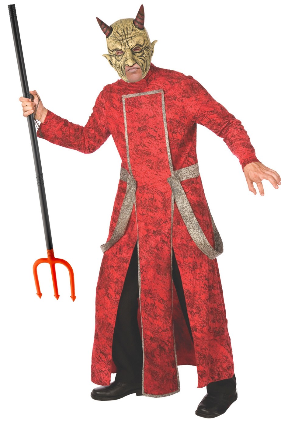 Costume Da Diavolo Donna Con Mantello E Corna - Set Halloween E Carnevale Rosso - Foto 11