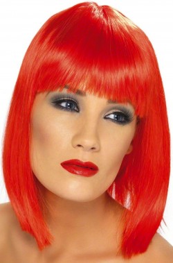 Parrucca donna corta rossa a caschetto