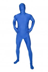 Costume blu morphsuit tuta 2nd skin aderente