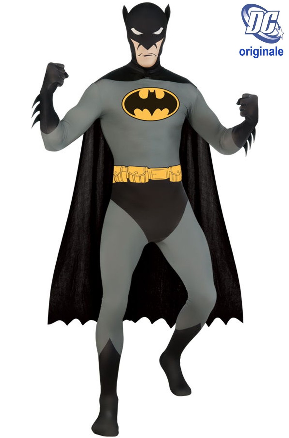 Costume Batman 2nd skin. Tuta aderente. Si beve attraverso la maschera