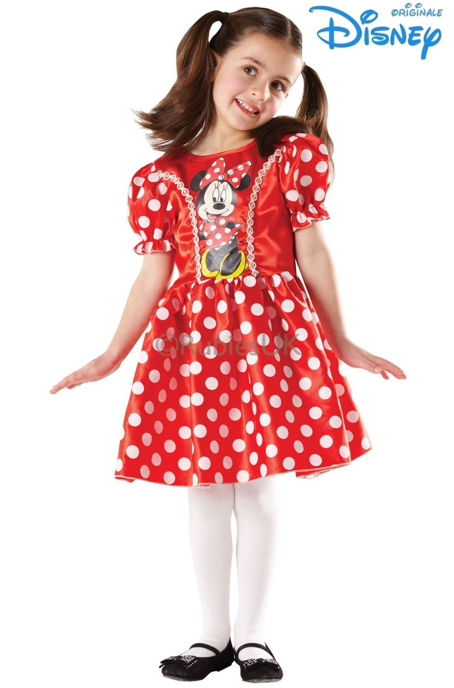 CARNEVALE COSTUME VESTITO TOPINA MINNIE BAMBINA 3/4 ANNI