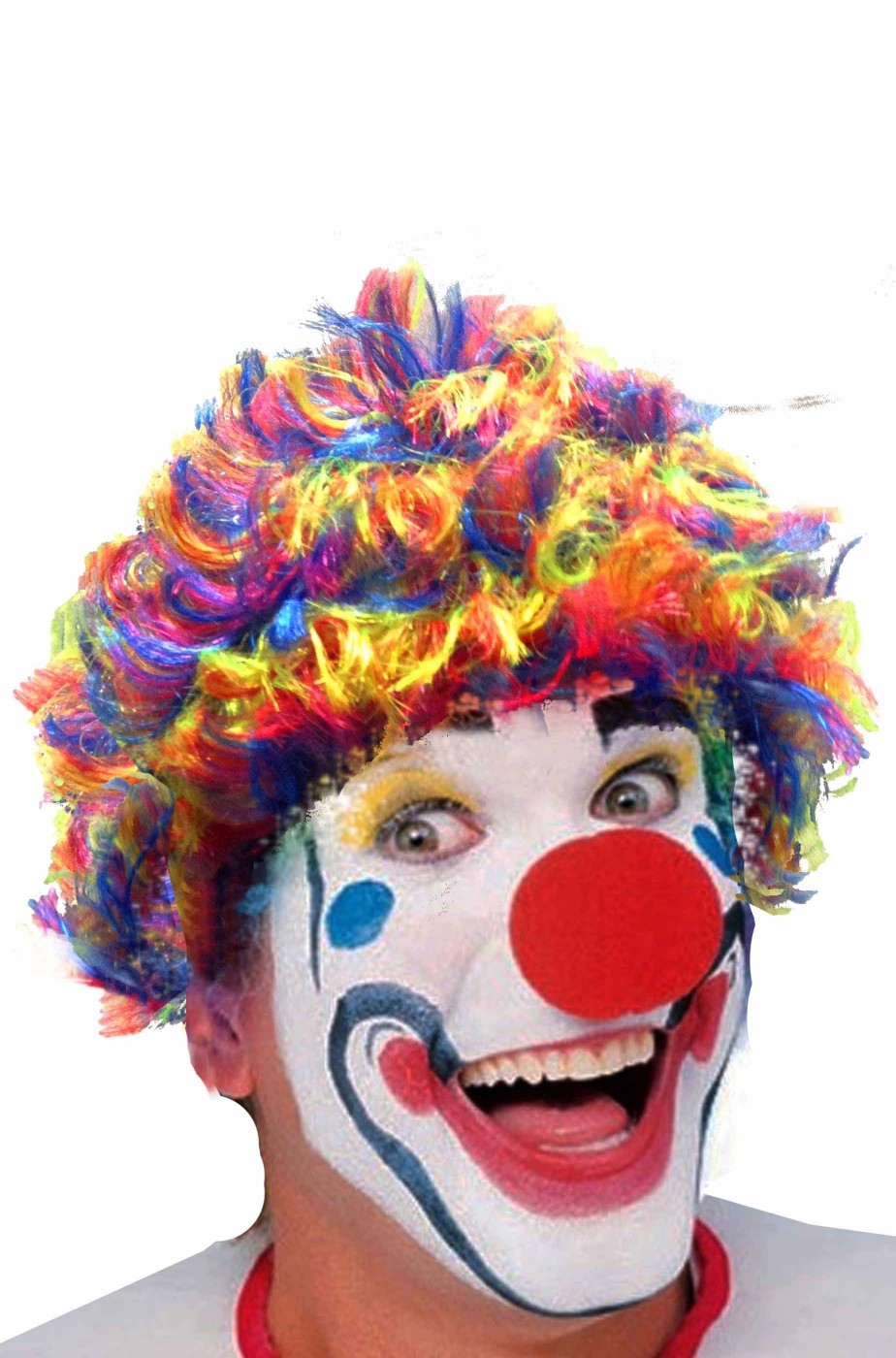 Parrucca unisex corta clown