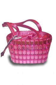 Borsa o borsetta rosa anni 20, charleston, flapper o principessa aurora