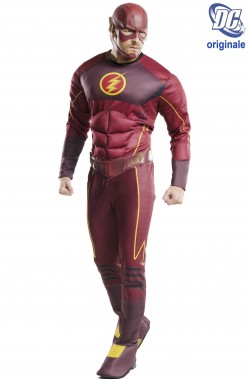 Costume di Flash con il casco dalla serie TV