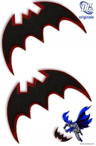 Batarangs Batman in plastica morbida larghezza 18 cm circa (coppia)