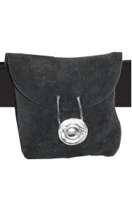 Borsa o Borsetta o sacchetto a marsupio in camoscio medievale no halloween