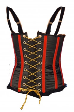 Misure corsetto donna taglia 42 oro, nero e rosso