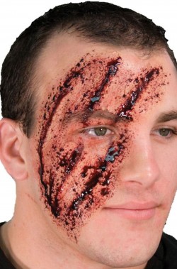 FX Trucco In Lattice ferite cicatrici graffi di artigli sul viso