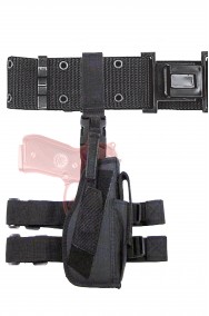Cinturone militare con fodero cosciale destro porta pistola Beretta o Glock