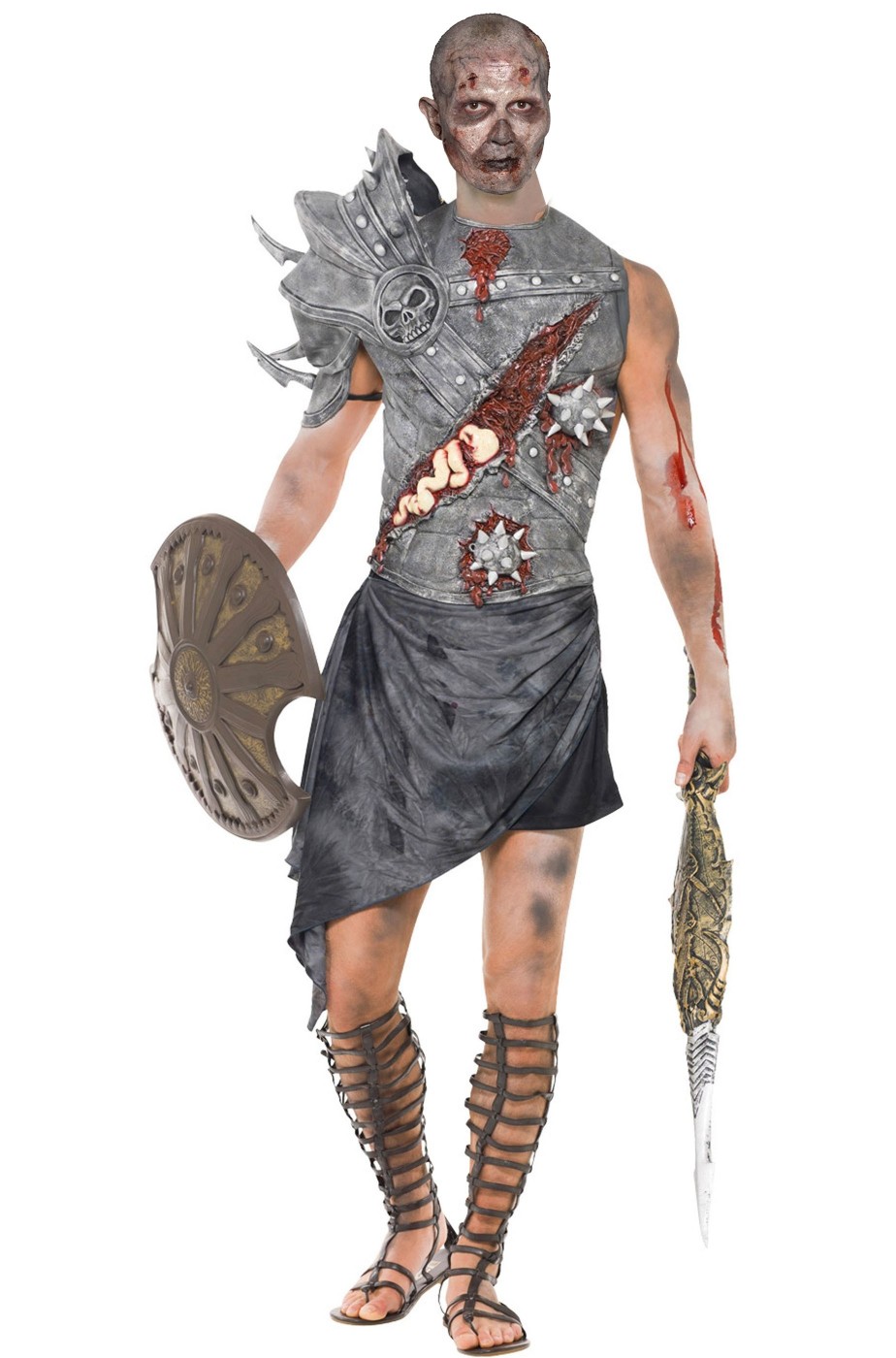 Costume uomo romano zombie