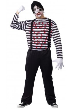 Costume Halloween uomo mimo assassino