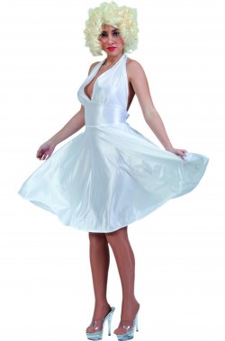 Costume di Marilyn Monroe bianco economico