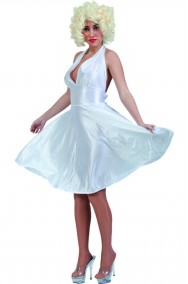 Costume di Marilyn Monroe bianco economico