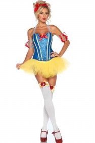 Costume carnevale donna sexy biancaneve