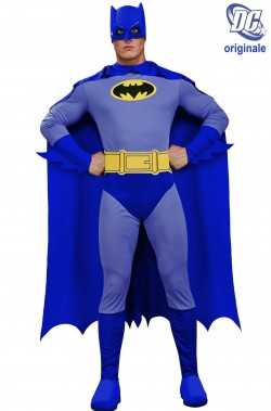 Costume Batman Grigio e blu Cartoon adulto