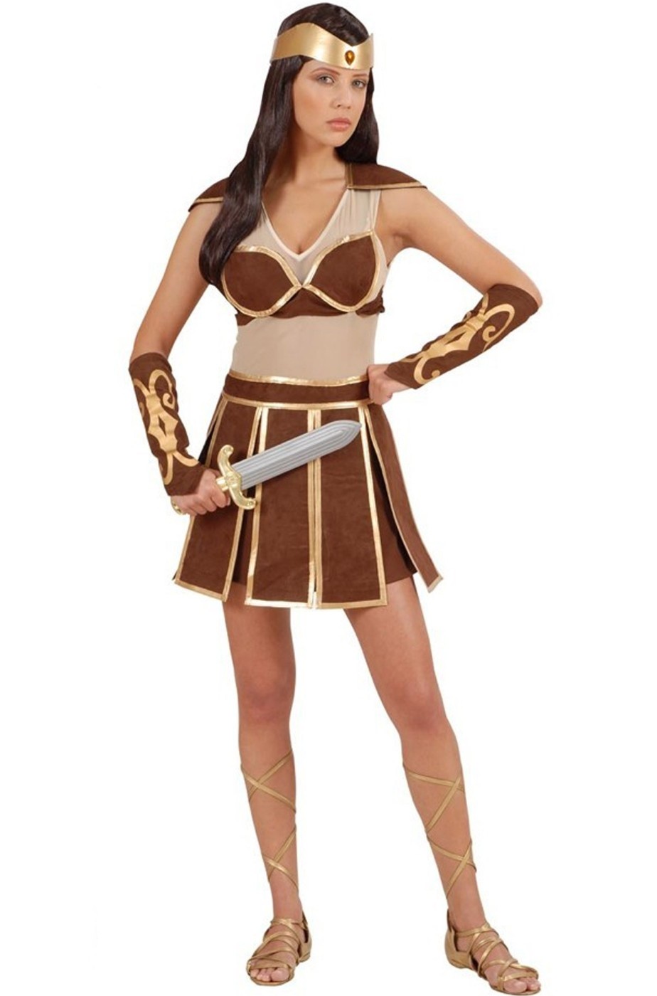 Costume donna amazzone o gladiatrice romana Costume donna amazzone o gladiatrice romana